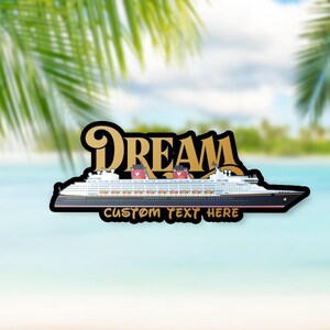 Customizable Disney Dream Cruise Ship Magnet | Fish Extender Pixie Dusting Gift | DCL Vacation Magnet Bild 2