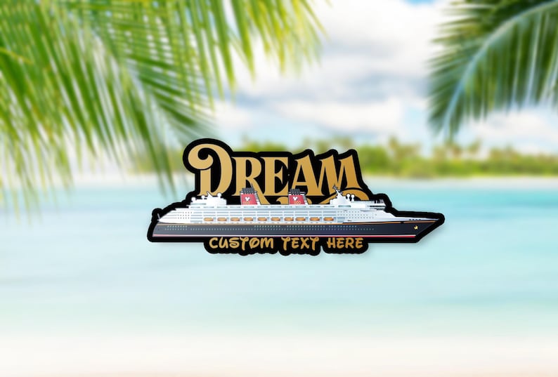 Customizable Disney Dream Cruise Ship Magnet | Fish Extender Pixie Dusting Gift | DCL Vacation Magnet Bild 2