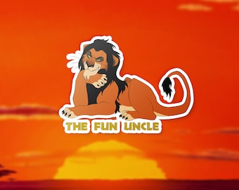 Scar "The Fun Uncle" Vinyl Sticker | The Lion King