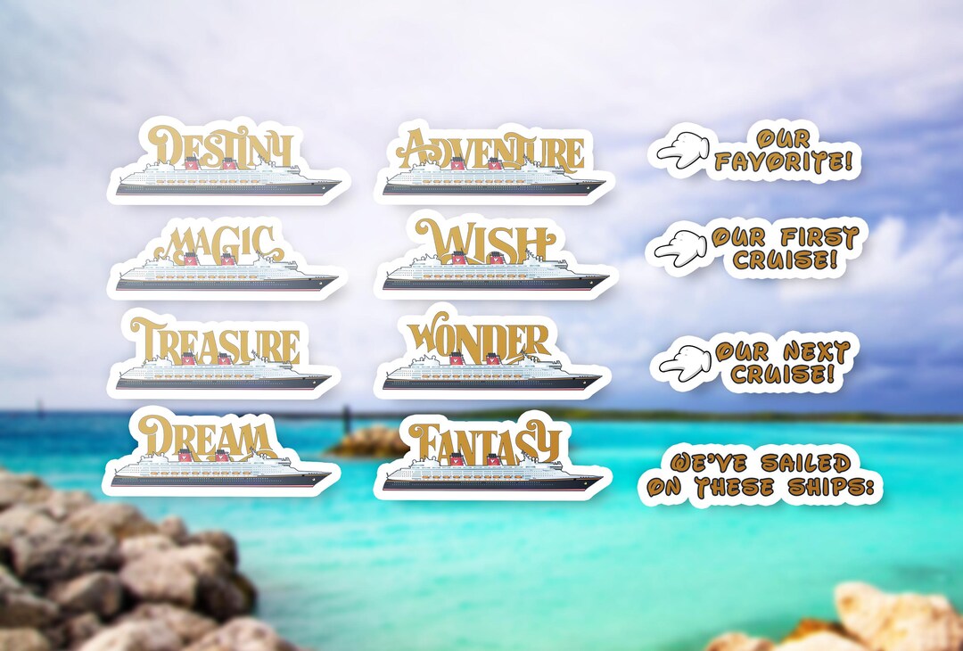 Disney Cruise Line Magnet Bundle | Cruise Line Magnet Bundle | Cruise ...