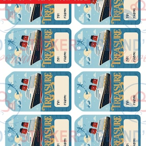 Digital Download Disney Treasure Gift Tag | Fish Extender Gift Tag | DCL Treasure Gift Tag | Pixie Dusting Gift Tag | DCL Gift Tag |