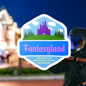 Disney Fantasyland Sticker | Disney Landmark | Disney Park Sticker | Disney Inspired Fan Art Sticker | Disney Theme Park Inspired Sticker
