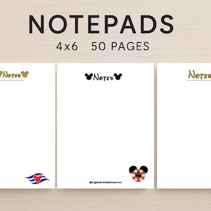 Disney Cruise Notepads Set | Pixie Dust Gift, Office Stationery