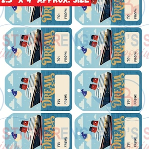Digital Download Disney Dream Gift Tag | Fish Extender Gift Tag | DCL Dream Gift Tag | Pixie Dusting Gift Tag | Downloadable DCL Gift Tag |