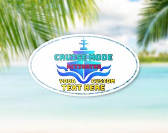 Personalized Cruise Door Magnet: Nautical Stateroom Decor