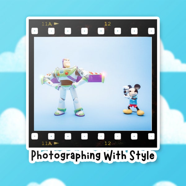 Funny Disney Themed Sticker | Funny Photographer Gift | Toy Story Themed Sticker | Disney Pixar Inspired Sticker | Disney Fan Gift Idea