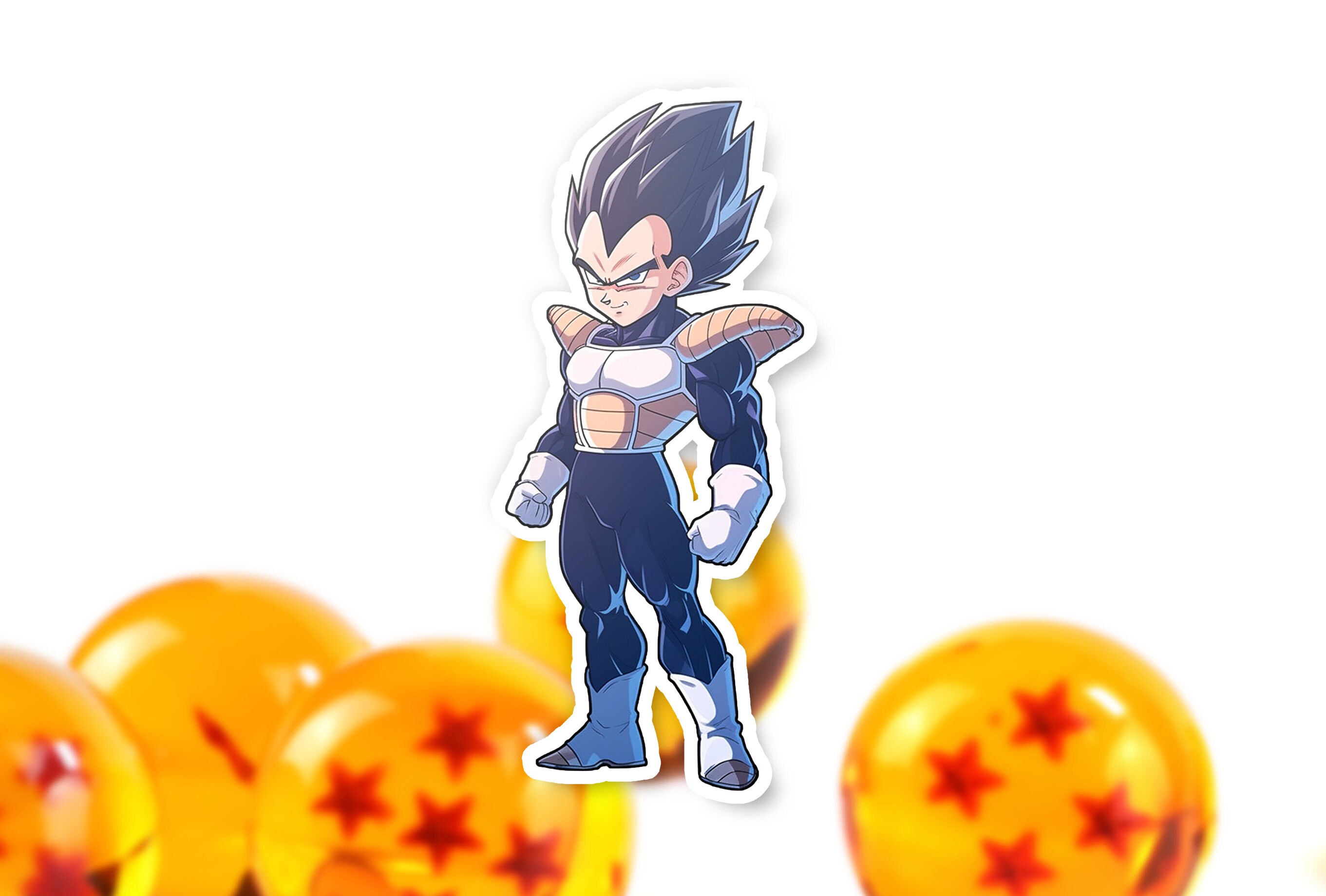 Dragon Ball Vegeta Blue Final Flash 3- 5 Vinyl Decal Stickers