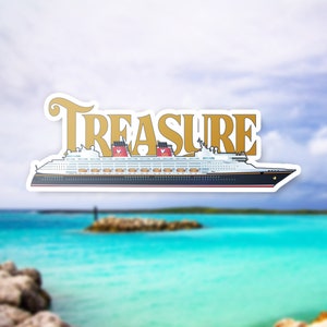 Disney Treasure Cruise Ship Sticker | DCL Vacation Souvenir