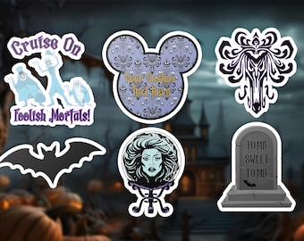 Haunted Mansion Cruise Magnet Set: Spooky Halloween Stateroom Decor
