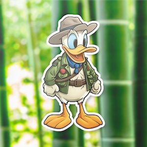 Funny Disney Duck Sticker | Disney Inspired | Donald Duck Sticker | Mickey and Friends | Laptop Water Bottle Decal | Party Favor Gift Idea |