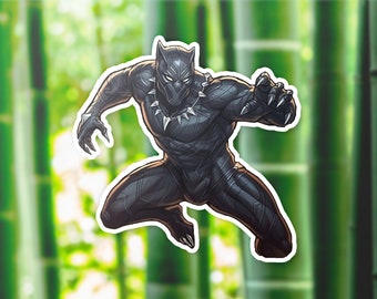 Black Panther Marvel Sticker | Marvel | Wakanda Forever | Super Hero Sticker | King of Wakanda | Marvel Inspired | Avengers | Vinyl Sticker