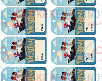 Etiquetas de regalo para el crucero Disney Destiny / Pixie Dusting, Fish Extender (Descarga digital)