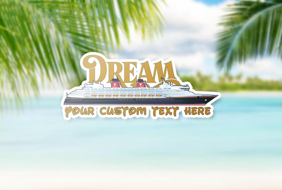 Customizable Disney Dream Cruise Ship Magnet | Fish Extender Pixie Dusting Gift | DCL Vacation Magnet