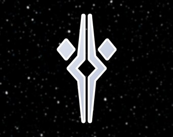 Ahsoka Tano Symbol Vinyl Sticker: Star Wars Fulcrum Emblem