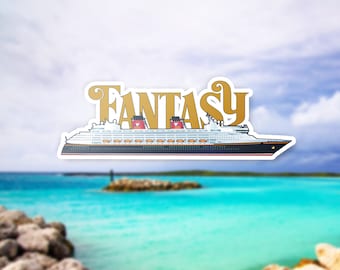 Disney Fantasy Cruise Ship Sticker | DCL Vacation Souvenir