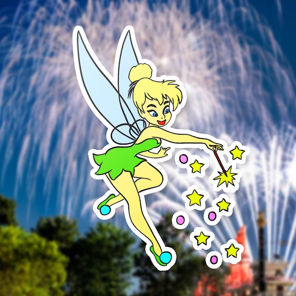 Cute Tinkerbell Sticker | Disney Peter Pan | Disney Inspired | Disney Scrapbook | Journal | Stationery | Planner | Tinkerbell Birthday Gift