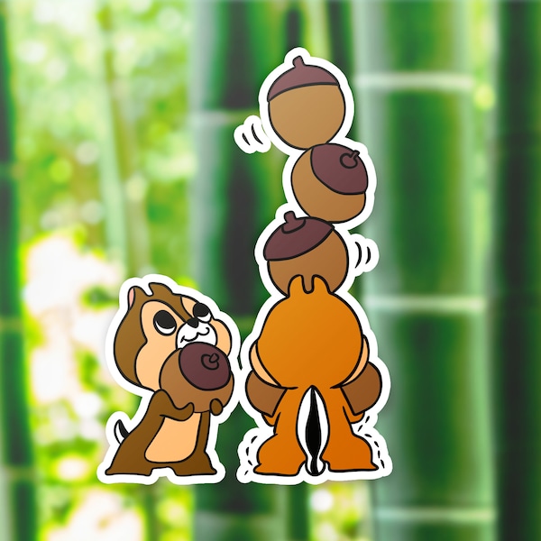 Cute Chip and Dale Vinyl Sticker | Disney Scrapbooking