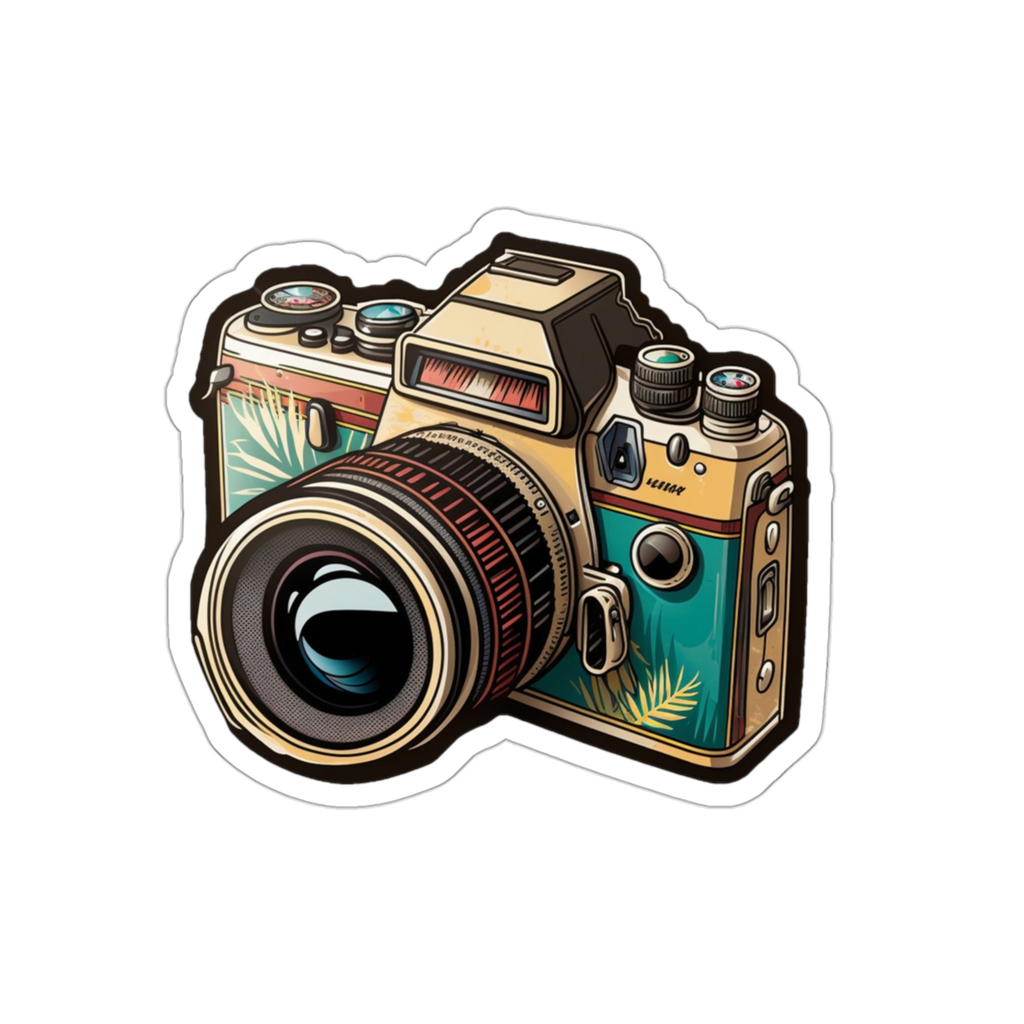 Vintage Camera Vinyl Sticker: Retro Photography Gift - Etsy