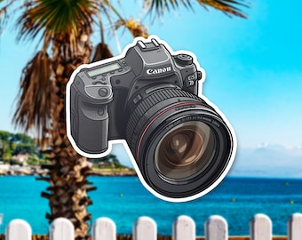 Canon Camera Vinyl Sticker: Photographer Gift