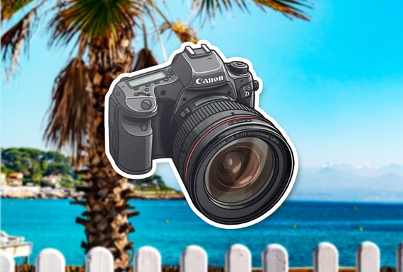 Canon Camera Vinyl Sticker: Photographer Gift