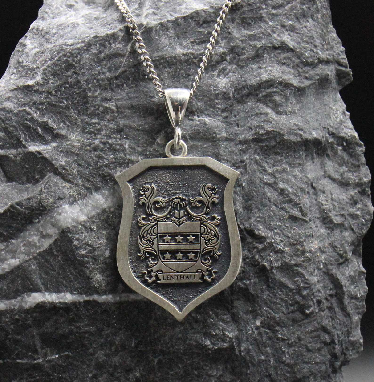 Coat of Arms Necklace Family Crest Necklace Custom Etsy Australia