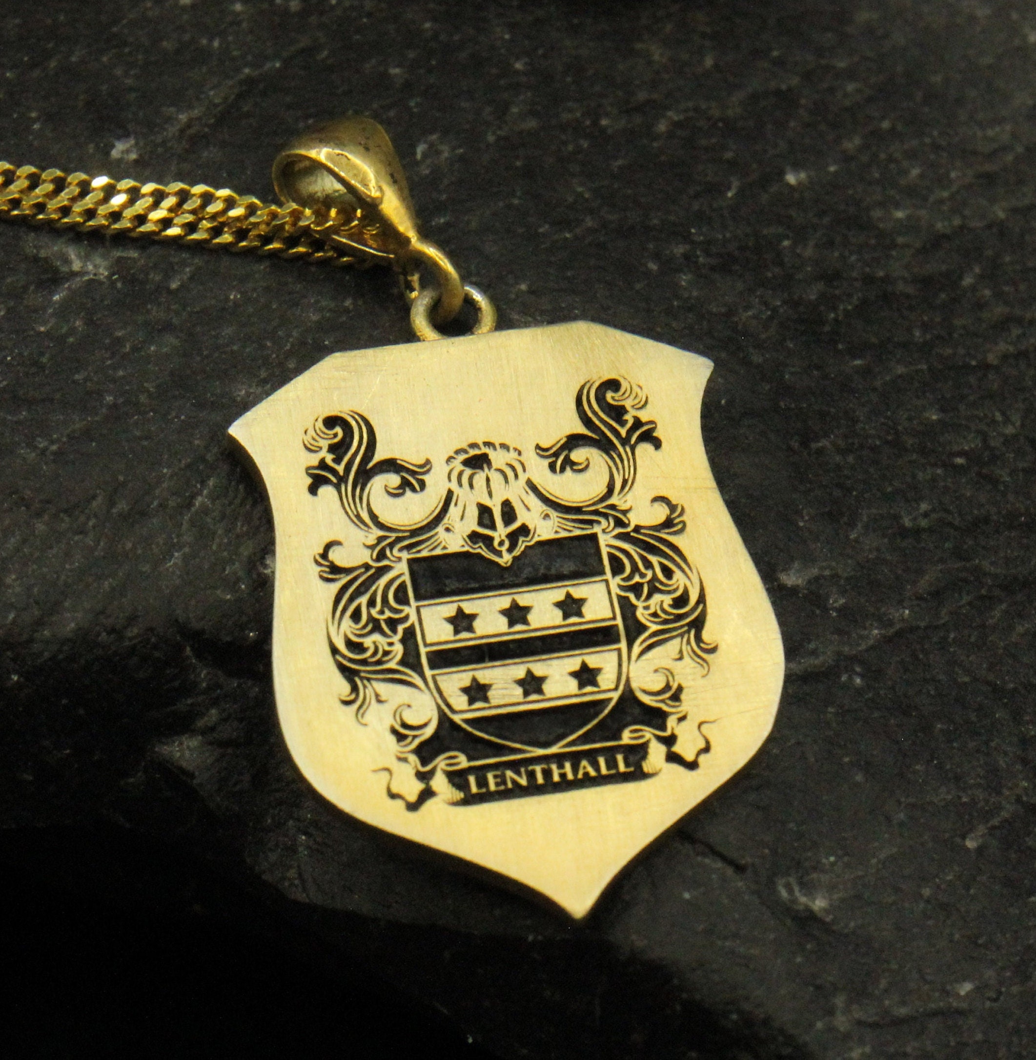 Coat of Arms Necklace Family Crest Necklace Custom Etsy Australia