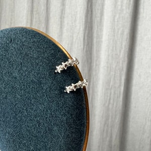 14K Gold Plated Sterling Silver Stars Ear Cuffs image 2