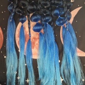 Custom Pigtail Braids | rave braids | festival braids | hair extensions | bubble braids | rave hair | festival hair | bohemian braids