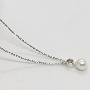 Pearl Necklace , Solid 925 Sterling Silver , Ottoman Style , Turkish Handmade Jewelry