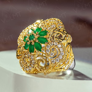 925 Sterling Silver , Otantic Ring , Mihrimah Sultan Ring , Turkish Handmade Jewelry , Ottoman Style