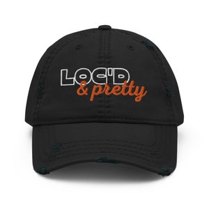 Loc&#39;d & Pretty-hoed met print *ORANJE*