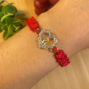 Virgen Mary bracelet/Virgencita pulsera red