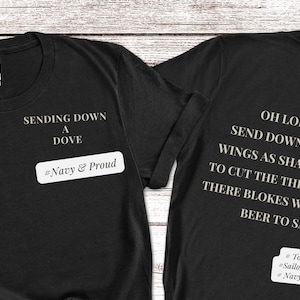 Military Appreciation T-shirt. | Navy and Proud | A Sailor&#39;s Prayer | Submariner