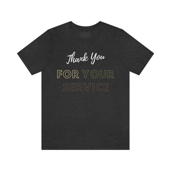 Thank You for Your Service T-shirt | Military Appreciation Shirt - Etsy  Canada
