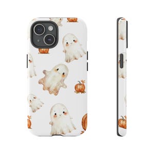 Cute Halloween Phone Case | Ghosts and Pumpkins Phone Case | iPhone 15 Samsung Galaxy S10 Plus