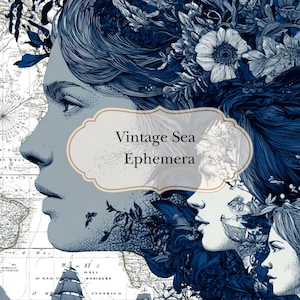 Vintage Ocean Ephemera Kit – 26 Printable Junk Journal Pages | Digital Download