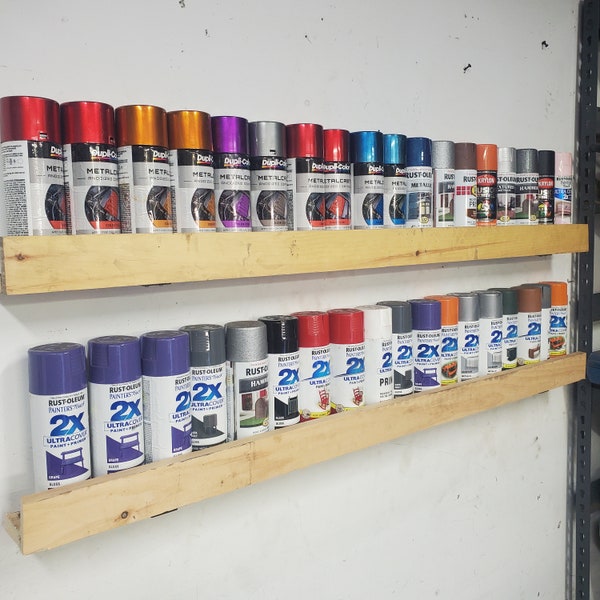 Garage Storage Solutions A3 Spray Paint Can Bottle Organizer Use Wasted wall space -4 Kits to Choose -  Holds 36-144 Cans! NEW LOWER Price