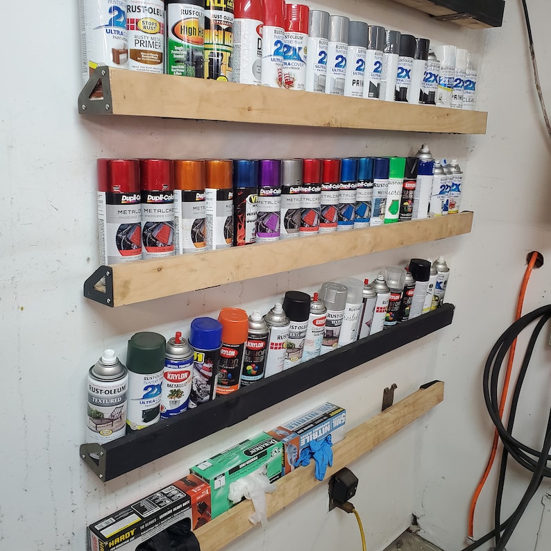 Spray Aerosol Can Bottle Shelf Kit Garage Storage Organization Etsy