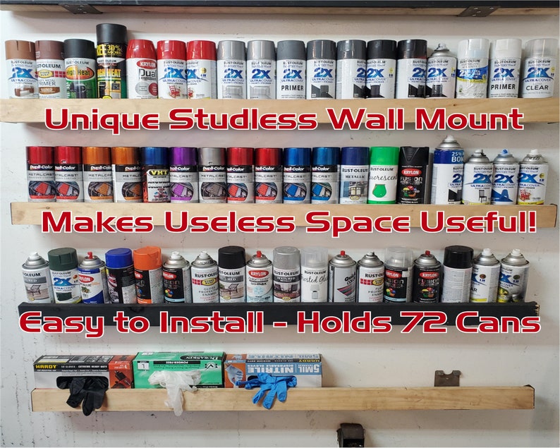 Garage Storage Solutions Spray Paint Can Bottle Organizer Takes Wasted
