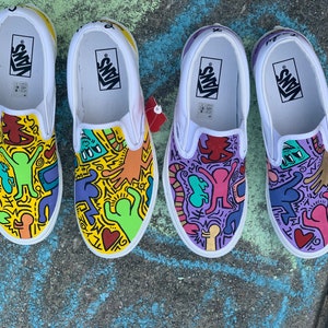Art Inspired Custom Slip-on Sneakers | Etsy