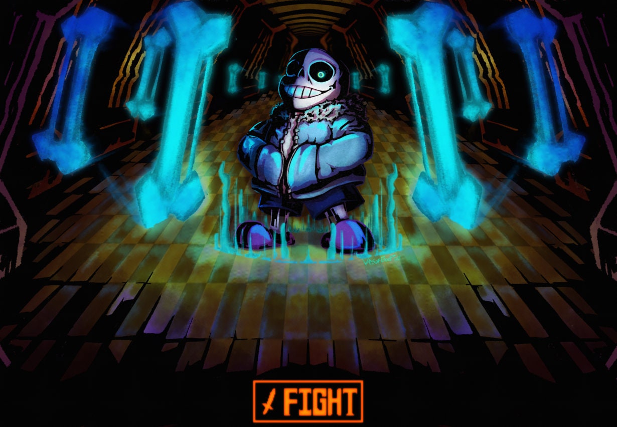 Sans and Papyrus Undertale 11x17 Print 