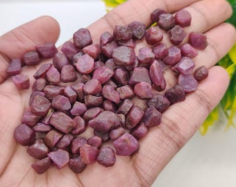 Natuurlijk robijnrozerood, ruw Kavel: natuurlijke edelsteen, sieraden maken (5-12 mm), ruw formaat.