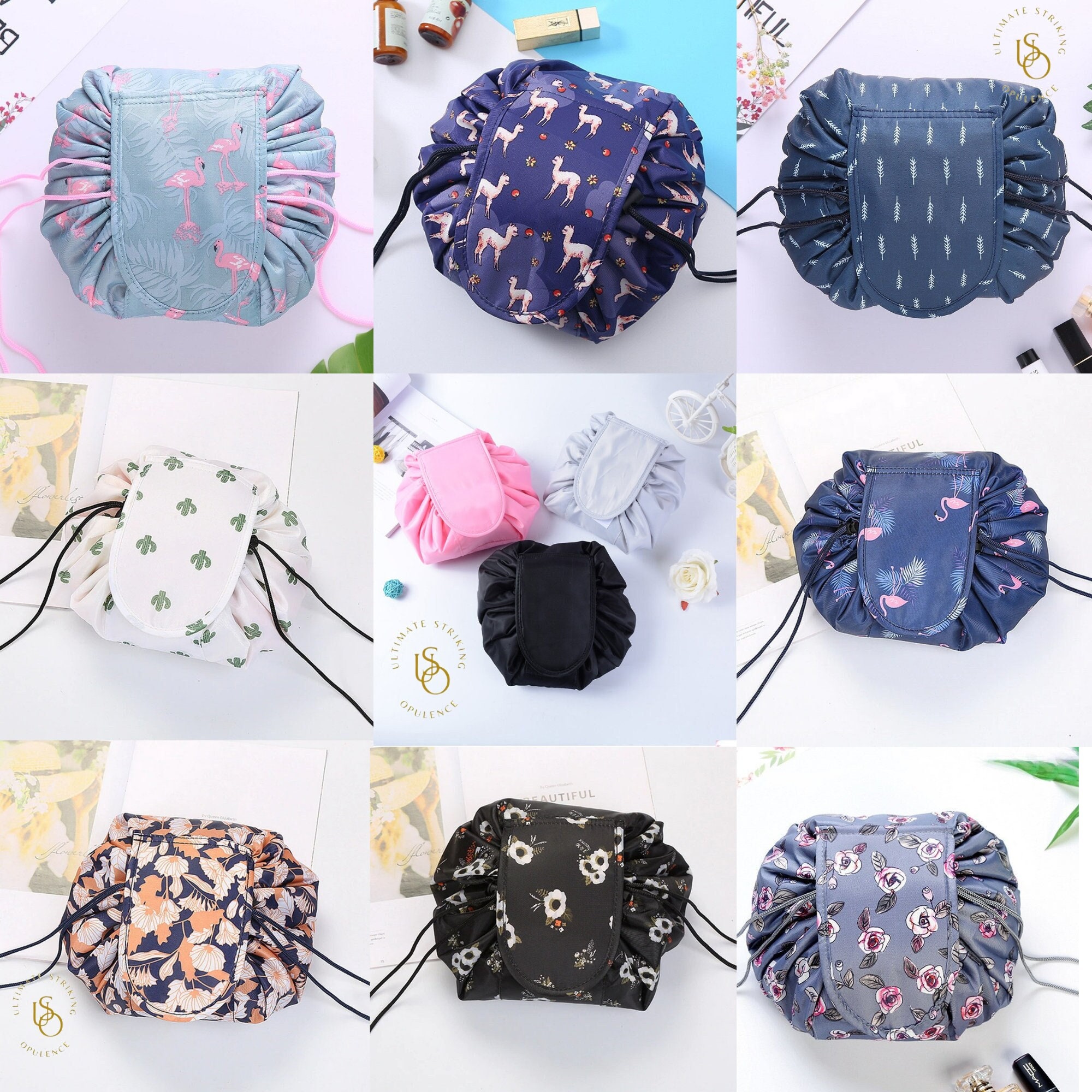 waterproof drawstring toiletry bag