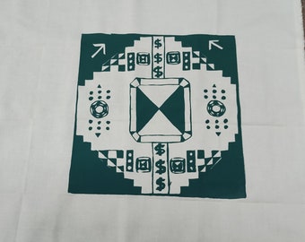 Handkerchiefs w/ Green Collage Picture