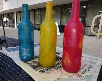 Artistic Wine Bottles