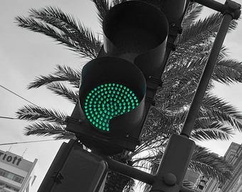 Green Light Digital Photo Print