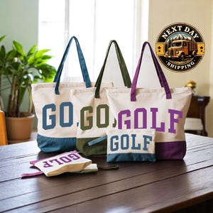 Golf Tote Bag, Golf Is Life Tote, Gift for Golfers, Golfing Bag Golf Gift Idea Bag for Golfing, Carry All Golf Bag, Gift for Golfer