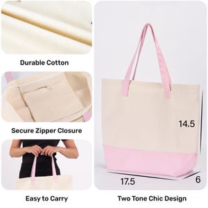 CafePress Occupational Therapy Tote Bag – Natural Canvas Reusable Shopping Bag – Custom Printed Tote - View #10