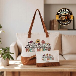 PICU Nurse Gift, Pediatric Nurse Canvas Tote Bag, Pediatric Nurse Gift, Registered Nurse Tote, Nurses Week, PEDS Nurse Bag, RN Tote Bag