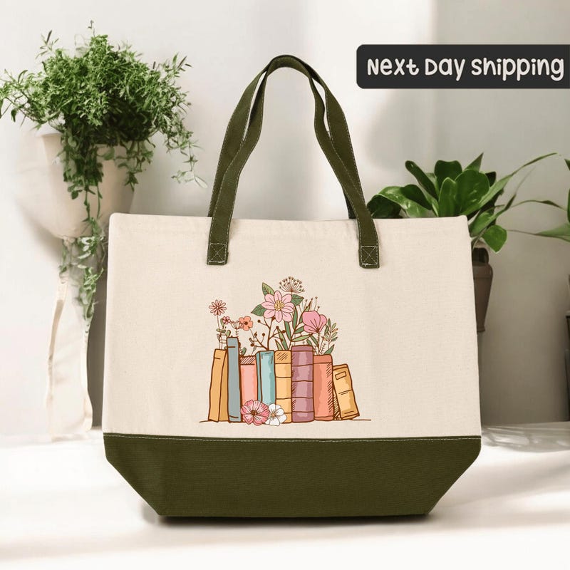 Library Book Bag - Etsy